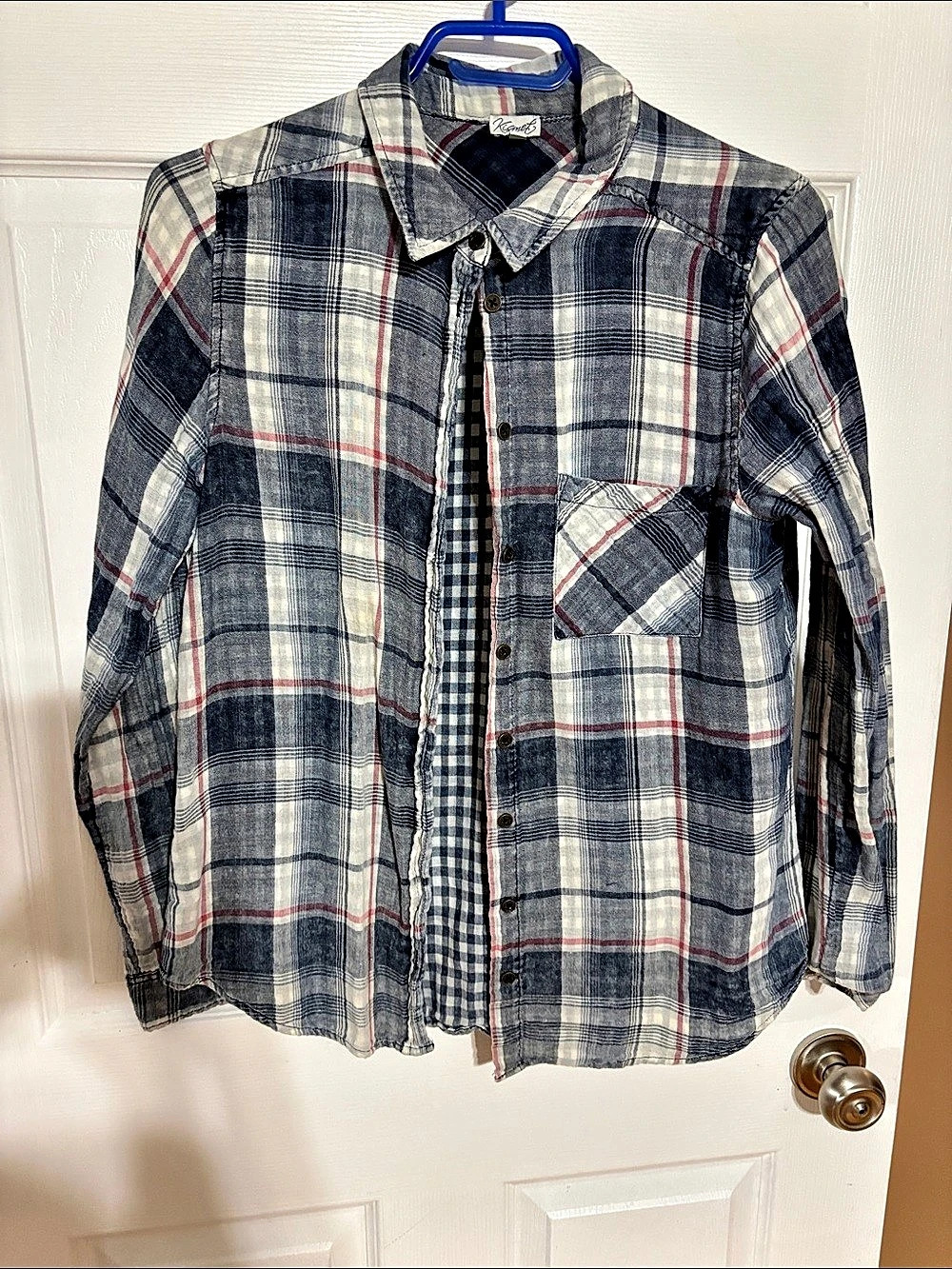 Kismet Plaid Button Down Shirt Size Medium